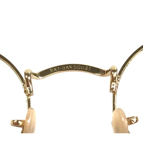 Ray-Ban Eyeglasses Frames RB3447-V ROUND METAL 2500 Shiny Gold Round 50-21-145 - Picture 10 of 11